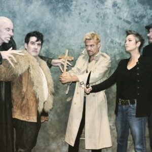 Matt Ryan Instagram - When supernatural team up with #Constantine to ward off vampires #whatwedointheshadows