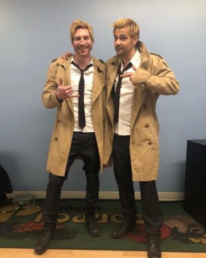 Matt Ryan Instagram - This guys courage and bravery astonishes me all the time. Thanks to all the stunt team for a great season and Matt for taking all the hits to bring Constantine to life. #constantine #legendsoftomorrow #legendsstunts