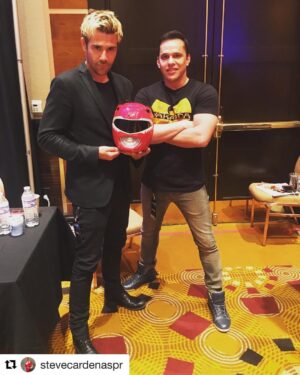Matt Ryan Instagram - Superheroes from different dimensions #constantine #powerrangers