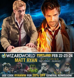Matt Ryan Instagram - See you soon @wizardworld #wizardworldportland #constantine #legendsoftomorrow