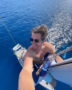 Matteo Simoni Instagram - Sailing Boat Micheline.. ⚓️

@jeffparedis 
@freparedis 
@charlie.t.j.g 

Thanks captain Johan Brabanders
