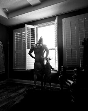 Matthew Adams Instagram - Father like Son - Dem’s snapped this picture without knowing.  He’s acting like me more and more everyday… or I’m acting more like him! I’ll let @rhearipley_wwe decide.