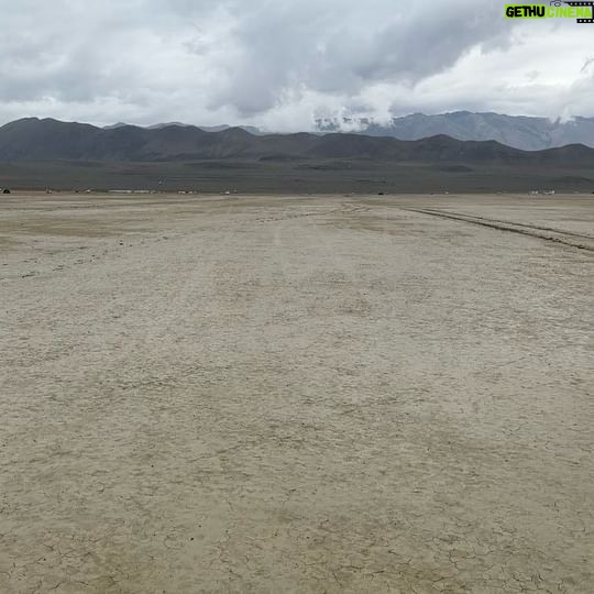 Matthew Bellamy - 67.9K Likes - Biked out of Burning man to Gerlach, 5 miles through boggy wet desert and 12 miles on mountain roads, epic journey!