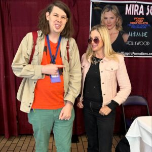 Matthew Cardarople Instagram - @mirasorvino is so cool! Really cool meeting you!