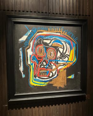 Matthew Cardarople Instagram - Saw my favorite artist of all time Basquiat at the king pleasure exhibition @basquiatkingpleasure in downtown LA with Lauren @cloverloverainbow . My Sister JC introduced me to his art as a kid. It’s magical and it’s open till Jan 1st. You gotta see it.