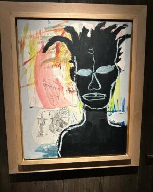 Matthew Cardarople Instagram - Saw my favorite artist of all time Basquiat at the king pleasure exhibition @basquiatkingpleasure in downtown LA with Lauren @cloverloverainbow . My Sister JC introduced me to his art as a kid. It’s magical and it’s open till Jan 1st. You gotta see it.