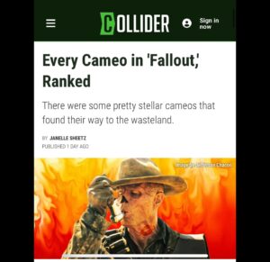 Matthew Cardarople Instagram - Thanks @collider for the nice shout out.. #fallout