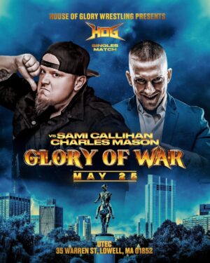 Matthew Frederick Riddle Instagram - ❌ Put your plans for the holiday weekend on hold because @hogwrestling is delivering 2⃣ full days of thrilling action to wrestling fans.

Friday: #TheWarWithIn in NYC🍎
Saturday: #GloryofWar in Boston☘️

LIVE   EXCLUSIVE with #TrillerTV 