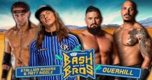 Matthew Frederick Riddle Instagram - 🚨MAIN EVENT MATCH ANNOUNCEMENT🚨

In the Main Event of Bash With The Bros, The Wild Stallionz @stallionrogers & @riddlebro team up to take on Overkill (@jayalexanderpw & @edge_stone_ ) in a tag team match! 🔥 

This is a show you won’t want to miss! Get your tickets NOW! 
Matt Riddle will be doing a Meet and Greet! 🤝🏽📸

VIP Tickets are completely SOLD OUT! 🙏🏽
General Admission is still available! 
$15 GA - Third Row Back 
- Kids 5 and Under are FREE! -
🎟: https://oswevents.square.site/
or GET YOUR TICKETS AT THE DOOR!! 

See You There, Bro 🤙🏽