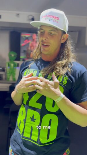 Matthew Frederick Riddle Instagram - Celebrate 420 with @riddlebro! Join us for a signing from 4pm-7pm 🌿

#MattRiddle #420Celebration #WrestlingLegend #MeetAndGreet #SecretsHideaway #420Event #OrlandoEvents #WWE #ProWrestling #420Party
