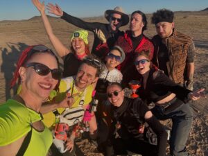 Matthew Mercer Instagram - Sometimes you gotta wander the desert with cosmic travelers. 

What a wild weekend with weird and memorable moments. 

All the love to @starcadian for being a brilliant creator of mind-rocketing music that ever stokes our imaginations.

Endless adoration to @bootiemashup for being a home of joy and non-stop dancing for many of us over the years.

Unending screaming in the face of @mikediva for melting our respective faces… and a copy of Neuromancer.

For all the wonderful folks who endured my chaos.

And for @neotropolisevent for hosting a wild dreamscape.