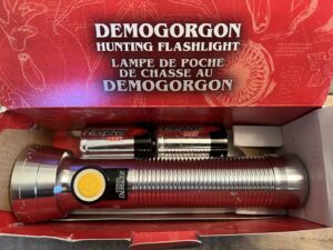 Matthew Modine Instagram - Head on over to Twitter/X and repost my pinned tweet/post by Monday, November 27, for a chance to win this signed #StrangerThings Demogorgon Hunting Flashlight from @energizer. On the handle it reads, "This light belongs to Martin Brenner" with his signature. Good luck! #ModineMonday

Available to purchase on @netflix.shop