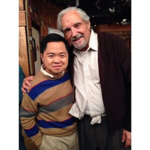Matthew Moy Instagram - Me and Hal Linden. My favorite picture ever. #2BrokeGirls