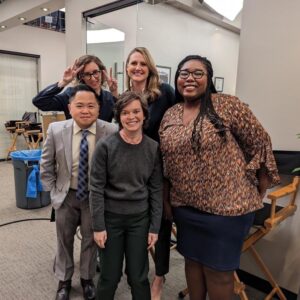 Matthew Moy Instagram - My last episode of #americanauto tonight, 8:30pm NBC! The employee crew. We all pop up randomly and I love it @elizabethhinkler @koramadrama @caitlinkimball @caitlynknisely