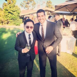 Matthew Moy Instagram - #Leboberg wedding! Ran into an old buddy @realjessemetcalfe