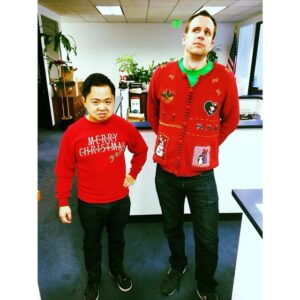 Matthew Moy Instagram - Dreidel championships at the office.