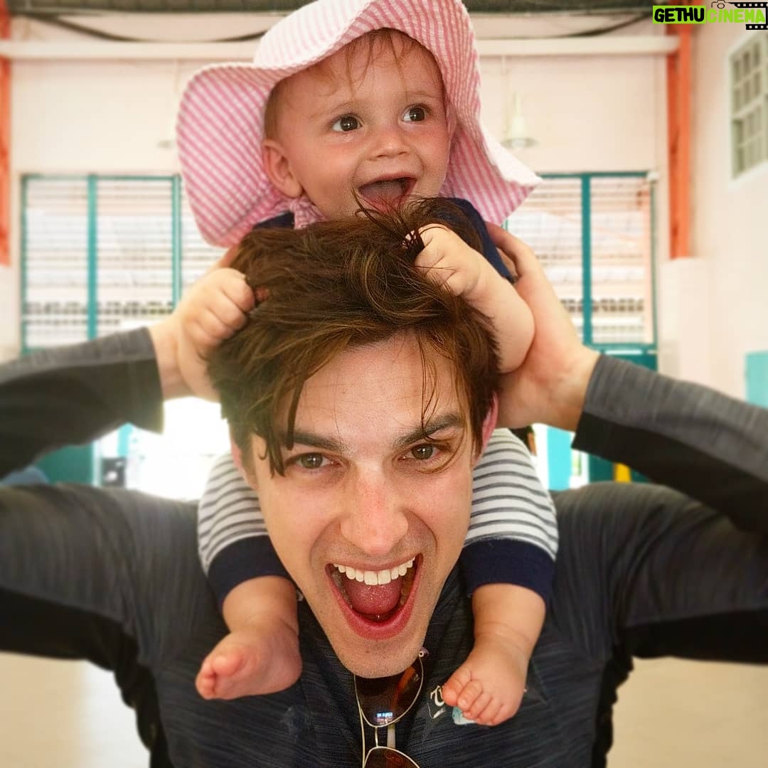 Matthew Patrick - 145.4K Likes - Ollie's first piggyback ride AND his first VACATION -- a big week for such a little potato :) #newdad #babyboy #vacation #cruise