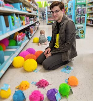Matthew Patrick Instagram - Fatherhood...aka the guy cleaning up the baby's path of destruction

#newdad #babyboy #shopping