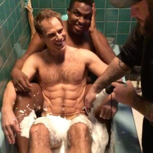 Matthew Wilkas Instagram - Just a cute lil behind the scenes moment from episode 5 of @ajandthequeen 🛁 with my favorite: @mlwooley