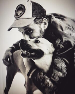 Matthias Schoenaerts Instagram - We’re surrounded by so many beautiful, intelligent creatures all over the world. They can all become our friends if we approach them with attention and care and respect. Magic everywhere. This is my lovely friend Mickey🍀♥️💫 #animallovers #dogsforlife pic by @filipvanroe