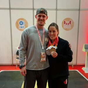 Maude Charron Instagram - **English below** 

Bogota, COL, 8 décembre 2022
J'ai fait ma place dans une nouvelle catégorie et je peux dire que je suis maintenant une 59kg. 
Les mots me manquent pour expliquer ce sentiment d'accomplissements, de fierté, de travail accompli, de soulagement et de validation. J'ai hésité beaucoup à m'embarquer dans une nouvelle course aux Olympiques. Maintenant je suis contente de l'avoir fait et mes résultats ont prouvé que mes récentes décisions ont porté fruit. 

Merci spécial à @spencergarnold de t'être investi corps et âme dans ma préparation. Contente que tu aies gardé quelques cheveux sur ta tête. 

Merci aux entraîneurs canadiens qui ont assuré durant ma compétition. 
@dogle Jocelyn et Yvan

Et bien sûr, merci à mes commanditaires;
Structure GB
Villeneuve Volvo
Marie Claude PhysioMouvementPlus
Patrick Tremblay chiropractie 

----
Bogota, COL, December 8th 2022
I made my first international apparence and I can now say that I belong in the 59kg category. 

I do not have enough words to explain how satisfied, proud, relieved and reassured I feel. I hesitated a lot about running again for a new Olympics cycle. I'm glad now that I have decided to go for it and turns out that all my recent decisions were fruitful. 

A special thanks to my coach @spencergarnold who, even tho you were in the stands, brought me here in the best shape I could (physically and mentally). There's nothing more satisfying than knowing that I made you proud. 

Thanks to the Canadian coaches who worked with me during the competition.
@dogle Jocelyn and Yvan

And thanks to my sponsors;
Structure GB
Villeneuve Volvo
Marie Claude PhysioMouvementPlus
Patrick Tremblay chiropractie