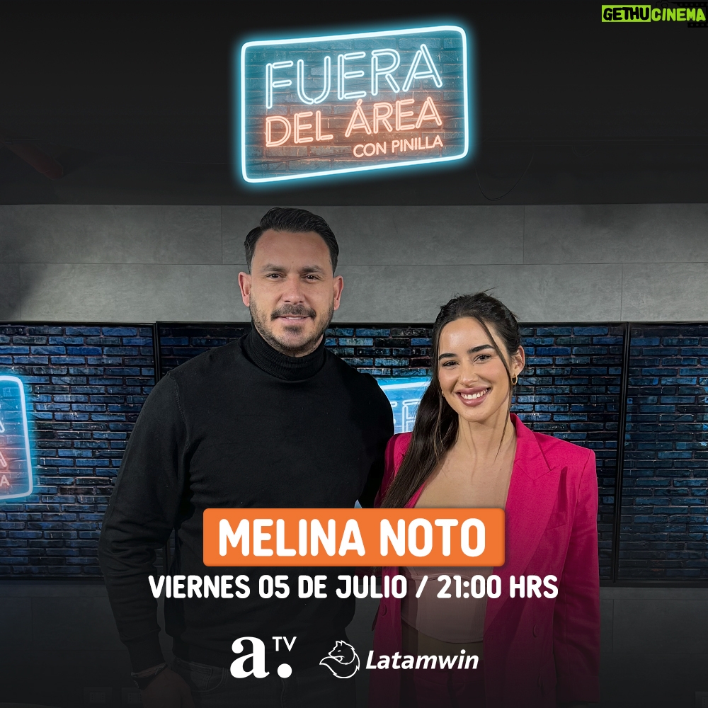 Mauricio Pinilla - 269 Likes - 📆 Este viernes #Fueradelarea trae una invitada estelar 🔥 | Conoce más de cerca a Melina Noto (@melinoto), la joven argentina que está conquistando TNT Sports. 🇦🇷⚽
️
La comunicadora nos contará sobre su exitosa carrera y quizás nos dé algunos detalles de su relación con Pangal Andrade. 👀💘
¡Una noche que promete confesiones y risas en Agricultura TV!
