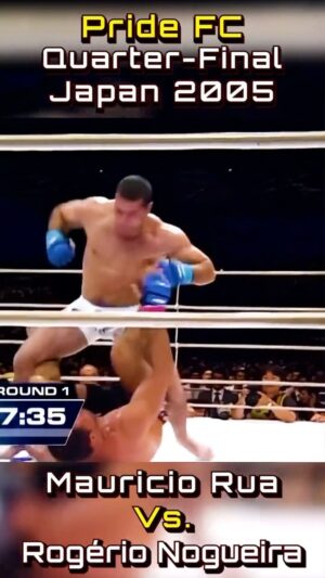 Maurício Rua Instagram - One of the best fights in Pride history, quarter-finals of the 2005 Pride Grand Prix.

SHOGUN 🇧🇷 vs MINOTOURO 🇧🇷

@shogunoficial 
@minotouromma 

• @martinnrosso Pride FC Middleweight Grand Prix 2005.

#mauriciorua #shogunrua #antoniorogerionogueira #minotouromma #pridefc #BTT #CHUTEBOXE #MMA #JAPAN #BRAZIL