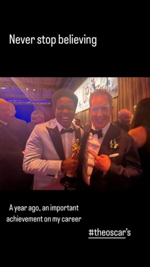 Mauro Castillo Instagram - Hace un año ganamos un @theacademy #oscar con un equipo increíble. @encantomovie  #Grateful ❤️ never stop dreaming.