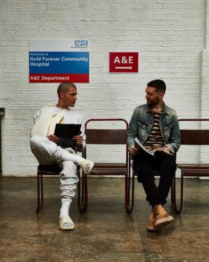 Max George Instagram - Creating comedy gold with the one and only.. 🤘🏻👑