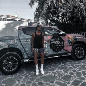 Max George Instagram - Been loving the truck life… Thanks so much @cyprusvillaretreats 🛻😎