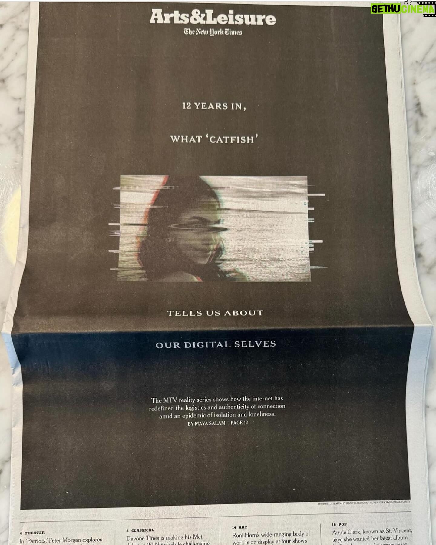 Max Joseph - 3.6K Likes - Full multi-page spread in today’s NYTimes about Catfish 12 years on. Proud to have had a hand in building this and happy that our exec producers @davidmetzler John Maroney and my upgrade @kamiecrawford are getting the credit they so deserve. But let’s not forget all the MVPs @jdetarsio @karinjarlstedt @texassoundguy @soundguyjimbo @tchoubacca @davidluong @elasafoto @bdromero, @daniellesules @johnnygooose @eddoproductions @danilutes, @tylerhenderson, @tomformanprod, @lzforman, @kidzoly, @bpmreal, @getschmidt, Alexandra Reed, and the late, great Armando Loria!
Even when we were shooting the very first episode it was clear that we were tapping into a nerve of something big and unexplored. That nerve turned out to be less about the usage of this new technology and more about the overwhelming and unaddressed mental health epidemic that was affecting not just America but the world.