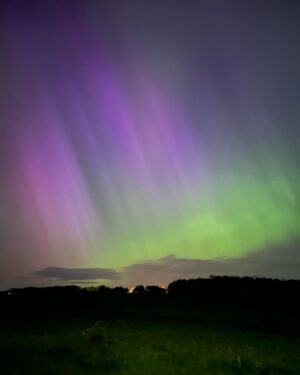 Max Mills Instagram - Never thought I’d see the northern lights without having to leave the UK but here we are…