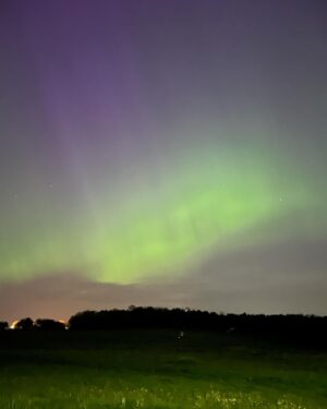 Max Mills Instagram - Never thought I’d see the northern lights without having to leave the UK but here we are…