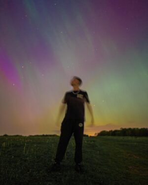 Max Mills Instagram - Never thought I’d see the northern lights without having to leave the UK but here we are…