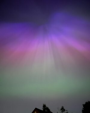 Max Mills Instagram - Never thought I’d see the northern lights without having to leave the UK but here we are…