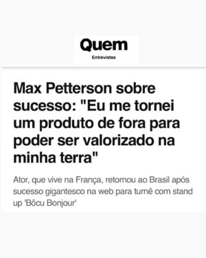 Max Petterson Instagram - @quem ❤️‍🔥