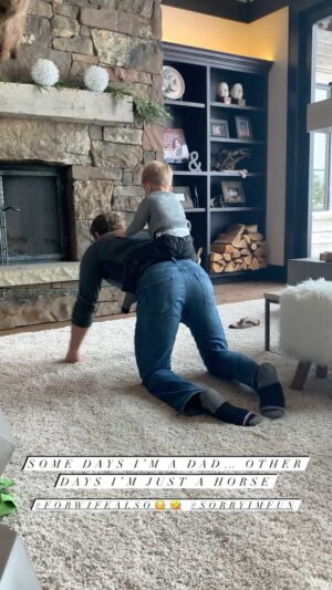 Max Thieriot Instagram - Yep… some days I’m a dad… other days I’m a horse 🤷‍♂️ #throwbackthursday #tbt #wifethinkssotoo #sorryimfun
