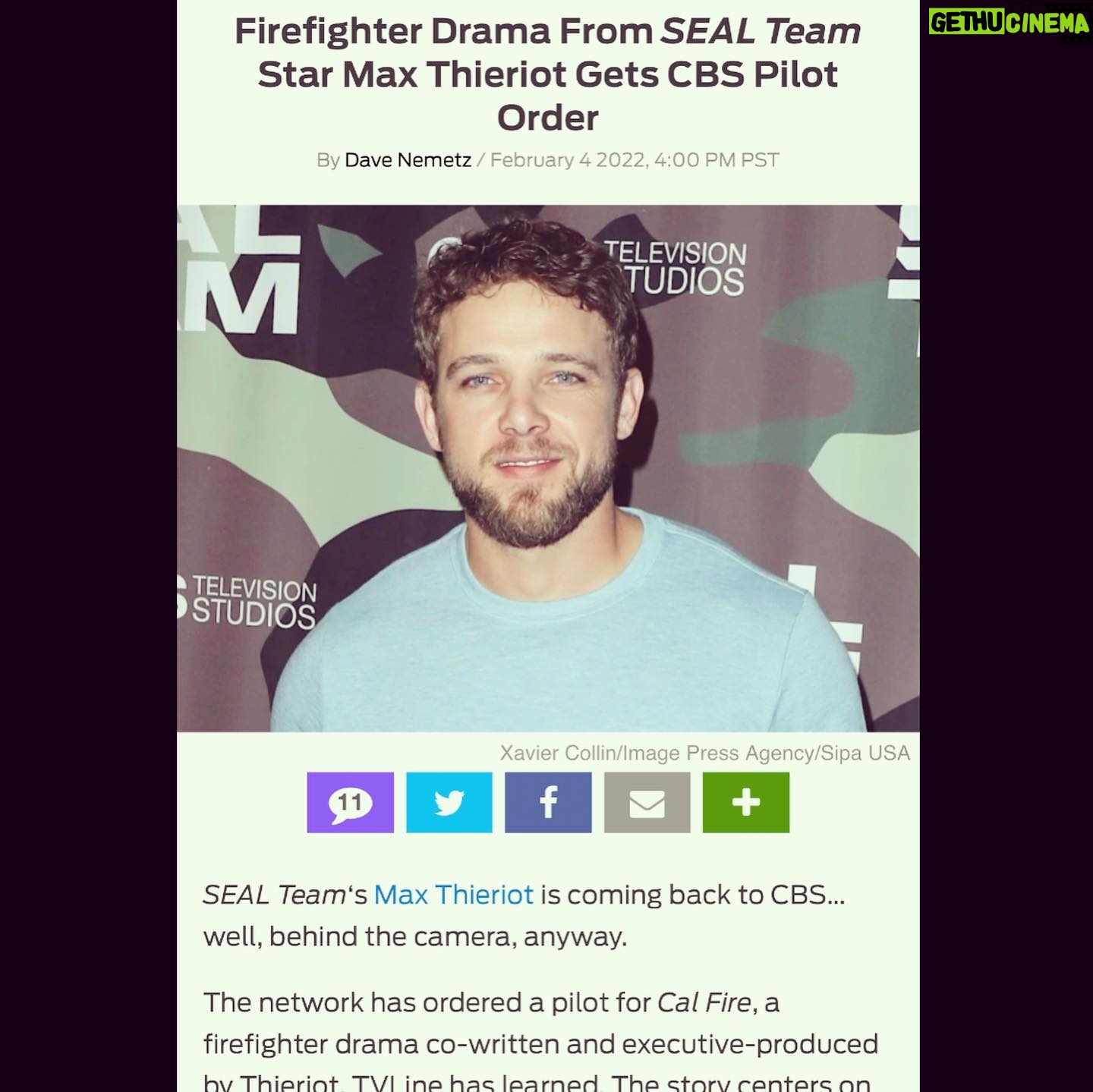 Max Thieriot - 25.4K Likes - Beyond excited and so incredibly thankful to be continuing the CAL FIRE journey! Thank you @cbstvstudios @cbstv for giving us this opportunity! I know we will make yāall proud!!!