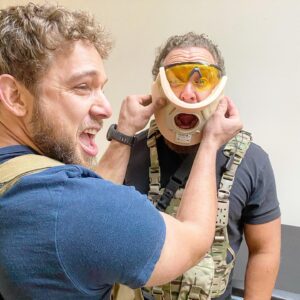 Max Thieriot Instagram - Gonna b a wild ride tonight for the @sealteamcbs season 4 finale! @ajbuckley is extra prepared and wearing his neck brace in case things get too crazy! #slay #50shadesofclay #sorrywerefun #sonnyandclay #igotyoubabe #seasonfinale #sealteam