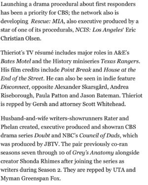 Max Thieriot Instagram - Well looks like the cat is out of the bag 😅 Growing up on a farm in a small town in Northern California I never imagined I’d become an actor or director or producer or anything close to these things but I couldn’t be more grateful. I always knew I loved to tell stories and this one means a lot to me. Thank you @cbstvstudios @cbstv @jerrybruckheimer @kargfm @littmanji @tvphelan @joanrater for believing! All your love and support means the world to me! For everyone out there with a dream… chase it! Because a dream won’t chase you back ❤️