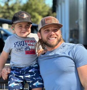 Max Thieriot Instagram - Father’s Day 2023 was incredibly special and a day I will always cherish. A perfect day of four wheelin and swimming with family and my friend here, Jett. At 5 years old he is so much stronger and far more courageous than I can even fathom. Shortly after birth, Jett was diagnosed with MPS 1 (hurler syndrome). He has gone through chemotherapy, bone marrow transplants, countless other surgeries, but through all of it has shown what it truly means to be a fighter. Even though he was still recovering from a recent surgery and unable to show me how he rides his dirt bike, his infectious laugh and amazing smile never ceased. Thanks for showing me what a real “fighter Jett” looks like buddy! Next time we will ride dirt bikes but then I think you need to ride in a fire engine! 🙏❤️ #mps1 #hurlersyndrome #findacure #fighterjett