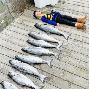 Max Thieriot Instagram - Went out Salmon fishing with the boys and got to take my big guy on his first ocean fishing trip. Early limits with non stop action! #salmondinner #godsgrocerystore #fatherson #bodega #sonomacounty #countryliving #getoutdoors