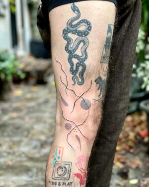 Maxence Danet-Fauvel Instagram - Les copains, les tatouaches, la psychanalyse et les tournesols