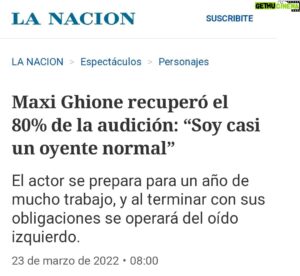 Maxi Ghione Instagram - Gracias @pablogorlero , @lilianapodesta , y @lanacioncom por esta linda nota. 

.

Y gracias a @drfernandodiamante @fanda.fundacion @ginaromano17 @paula_de_luque @polkaprod @launoeltrece y gracias #2022 
.
#LaNación #LaNacion #ficcion @primevideolat @maradonaprimevideo @alejandroaimetta @btfmedia 
.
Ver nota completa en mis historias. 
🤍🖤🤍🖤