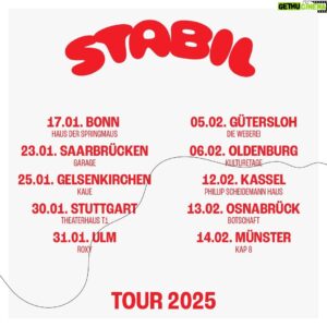 Maxi Gstettenbauer Instagram - Ab Herbst ❤️

Unter anderem neu dabei: Saarbrücken, Gera, Weimar, Konstanz und viele mehr. Das ist das erste Drittel der Tour. Es kommen noch viele mehr Städte dazu! Unter anderem Hamburg usw. also keine Sorge. In welche Stadt soll ich noch kommen?