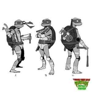Maxime Mary Instagram - More early dev on the turtles ... Today, Michelangelo ! 
#teenagemutantninjaturtles #tmnt #mutantmayhem #characterdesign