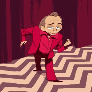 Maxime Mary Instagram - "Em htiw klaw erif !"
Tribute to the best tv show.

#twinpeaks #davidlynch #firewalkwithme #dwarf #illustration #sketchoftheday #artistoninstagram #characterdesign
