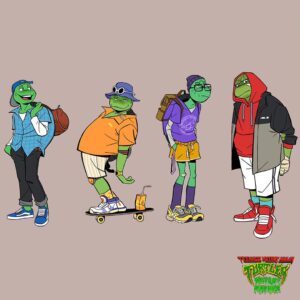 Maxime Mary Instagram - Forgot to post this one, that I still like 🙂
Early dev when the highschool sequence was waaaay longer.
#tmnt #tmntmm #mutantmayhem #nickelodeon #teenagemutantninjaturtles #characterdesign