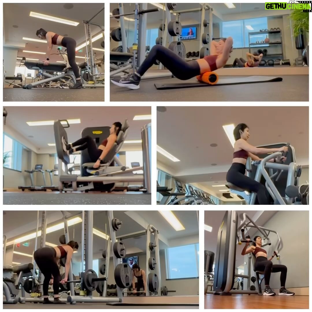 May Phua - 3 Likes - Whenever I get hold of machines. Normally itās 4 circuits. Start off with active mobility for 10-15mins. Ended with 60 bench hops.
I cannot recommend weights here, however you may start with 50% of your max strength for each workout, work it unilaterally too. Focus on posture and balance.
After which when your body muscles has been activated, circuit 2 -4 will be progressively challenging the strength of each muscle group. That should be 70%-99%of max range with decreasing reps.
Let me know if it works for youšš».
#personaltrainer #strengthtraining #strengthandconditioning #fitnessmotivation #fitness #strongwomen