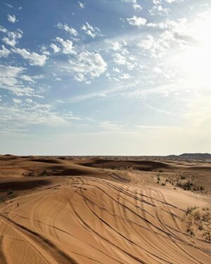 May Phua Instagram - Hot, arduous to walk on sand. Walked uphill to inhale the beauty of seeing the vastness of the desert.
And jumping up doesn’t make it easier, thank goodness the photographer wasn’t too bad😂.

#dubaidesert